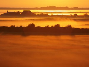 Westerhever Leuchturm in der aktuellen Fotoausstellung im Biohotel Miramar