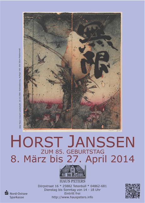 Horst Janssen im Haus Peters, Tetenbüll - Ausstellung zum 85. Geburtstag
